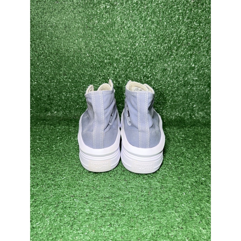 Converse Womens 10 CT All Star Move Platform Shoes Blue White High Top Sneakers - Picture 8 of 11